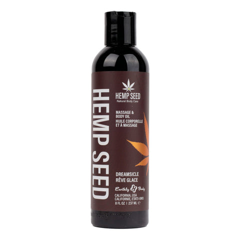 Dreamsicle Hemp Seed Massage and Body Oil Tangerine and Plum Scented 237 ml Default Title > Essentials > Massage Oil