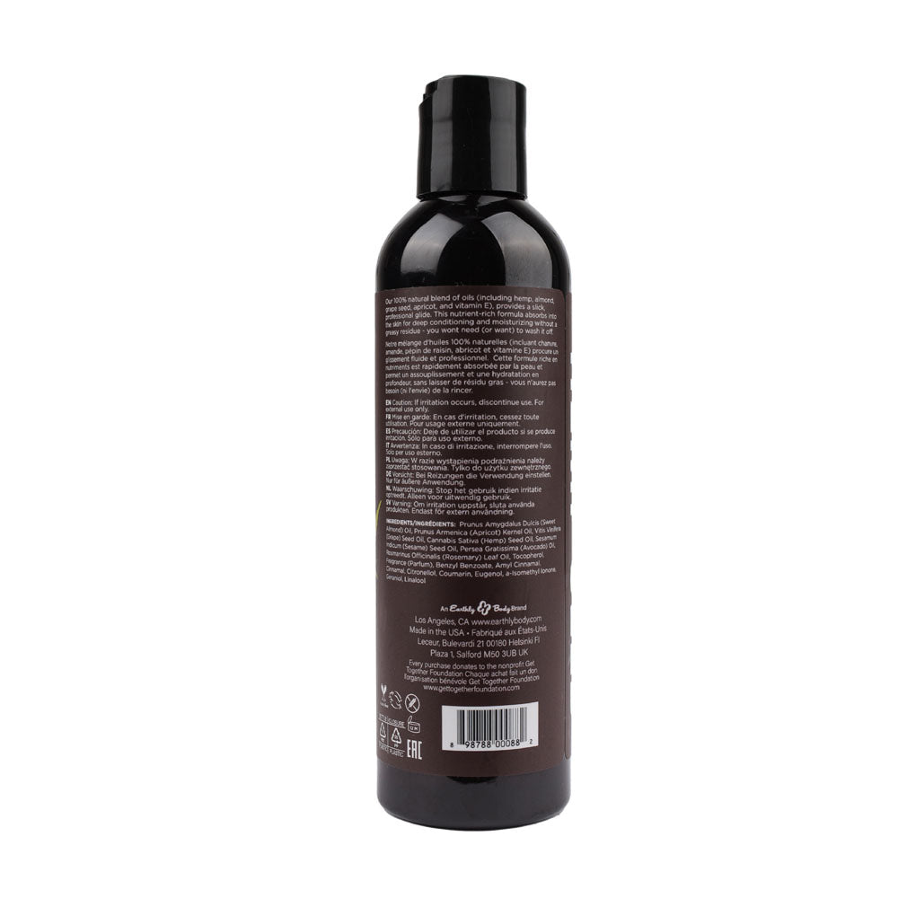 Hemp Seed Massage and Body Oil Nag Champa Scent 237 ml > Essentials > Massage Oil