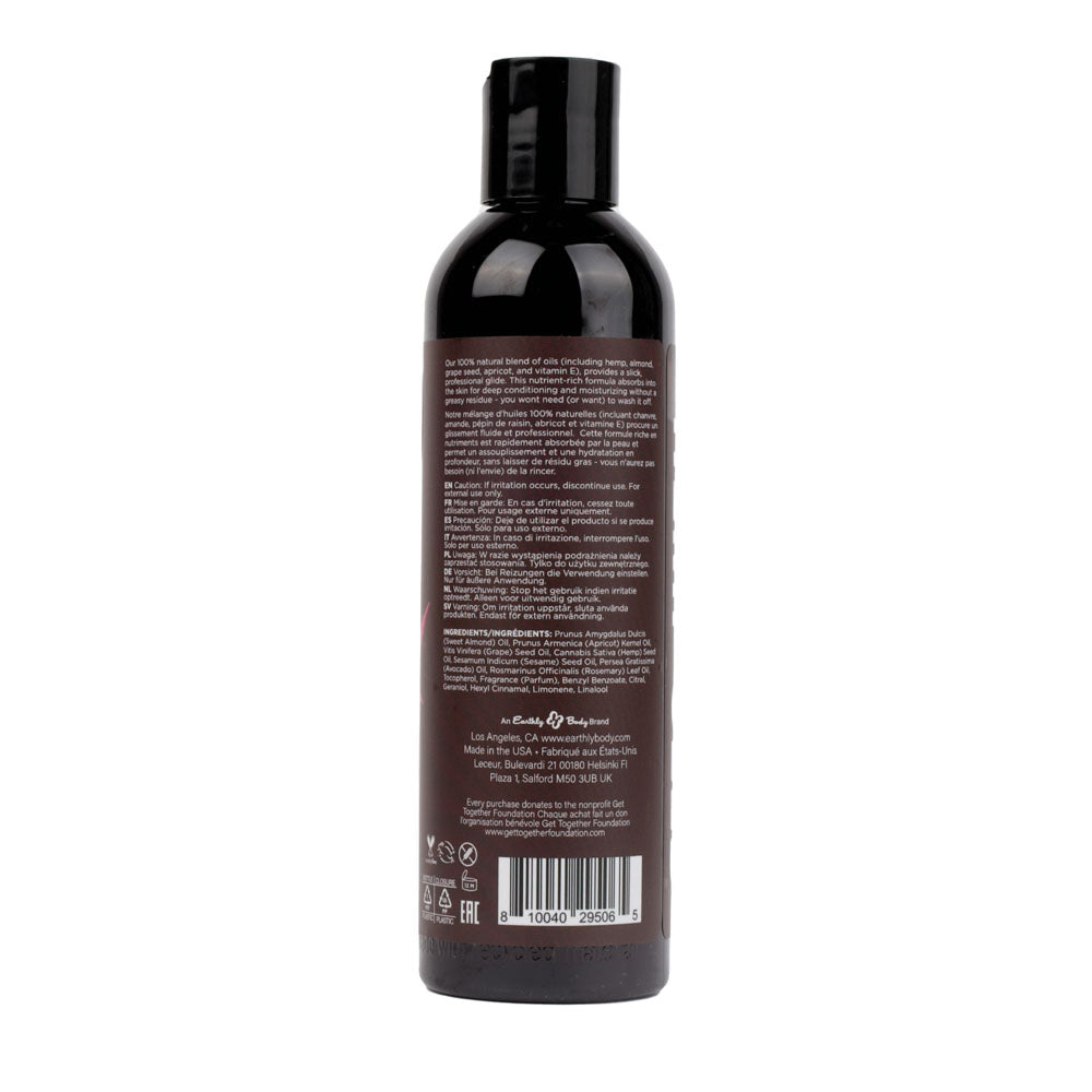 Hemp Seed Massage Oil Zen Berry Rose Scent – 237 ml Body Oil > Essentials > Massage Oil