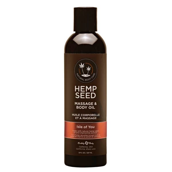 Hemp Seed Massage Oil 237ml - Coconut Water, Citrus & Vanilla Scent Secondary image