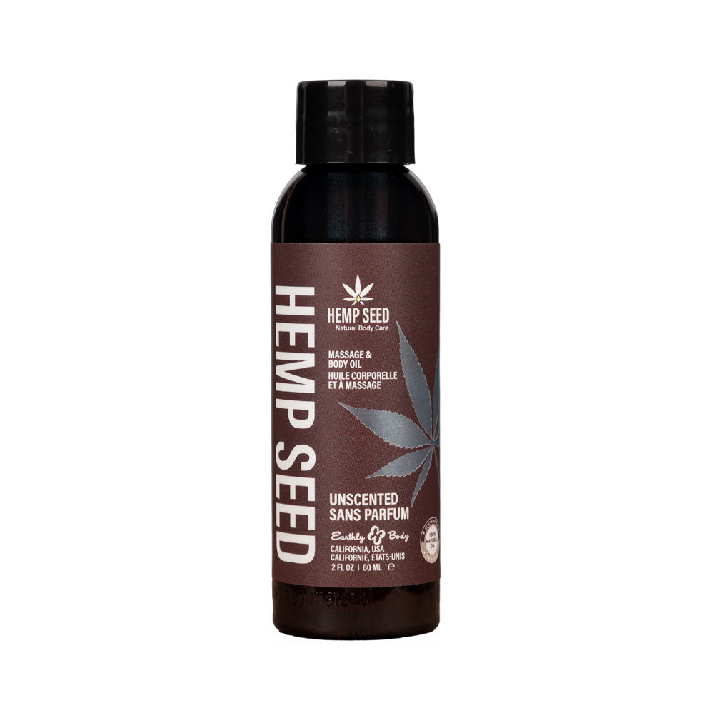 Hemp Seed Unscented Massage and Body Oil – 59 ml Massage Oil Default Title > Essentials > Massage Oil Main image