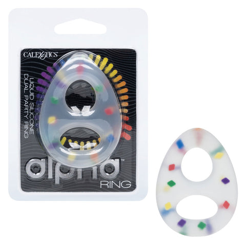 Alpha™ Liquid Silicone Dual Party Ring COCK RINGS