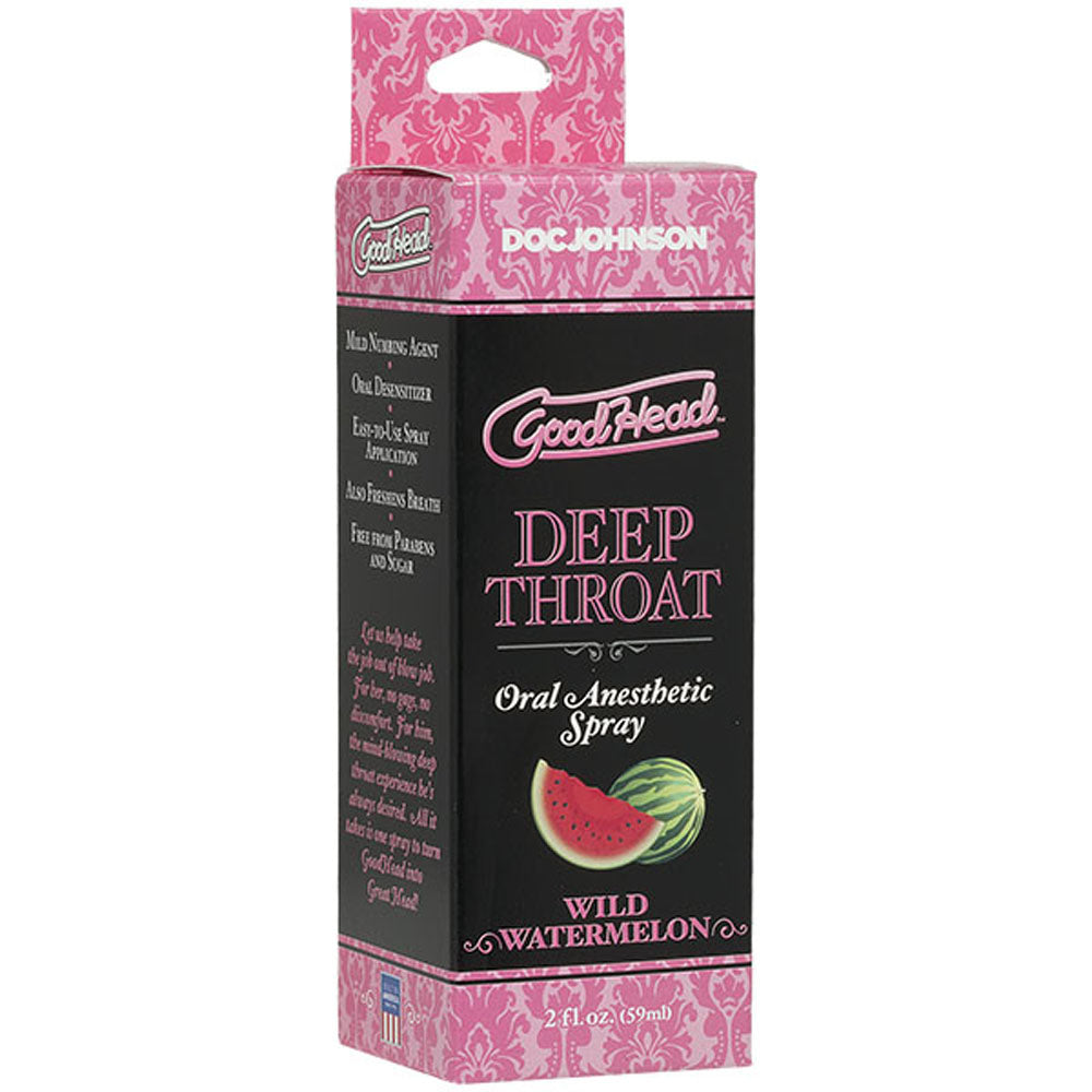 GoodHead Deep Throat Spray Wild Watermelon Adult Intimacy Aid Default Title > Lube > Oral Gels & Sprays