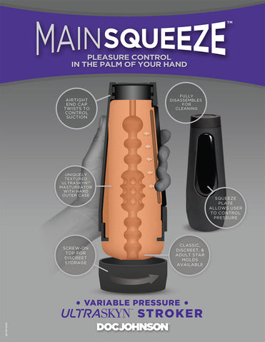 Main Squeeze Girls of Social Media Ms Puiyi Molded ULTRASKYN Masturbator with Variable Pressure and Hard Outer Case > Sex Toys For Men > Masturbators > Pornstar