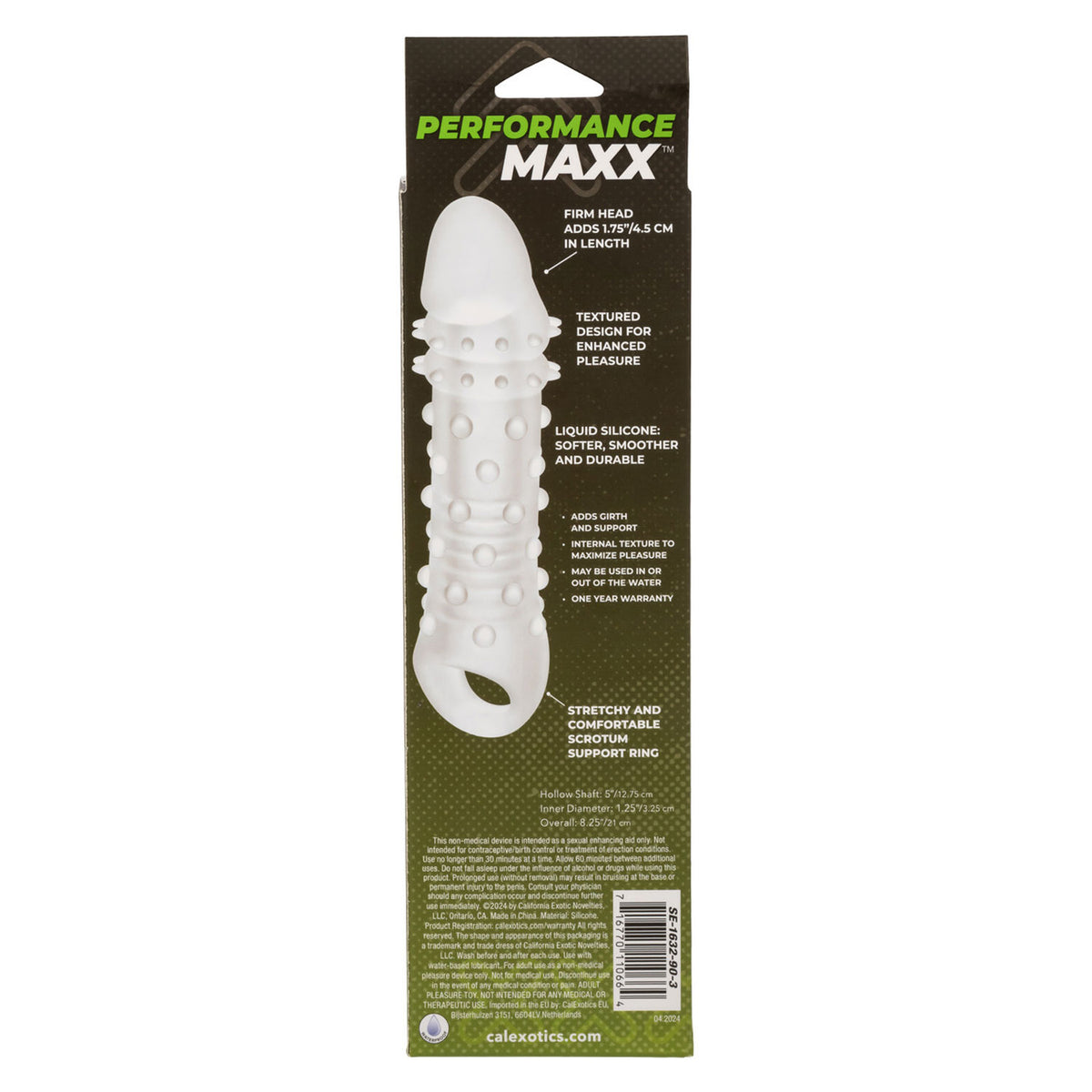 Performance Maxx Liquid Silicone Adonis 1.75 Inch Textured Enhancer > Sex Toys For Men > Penis Sleeves