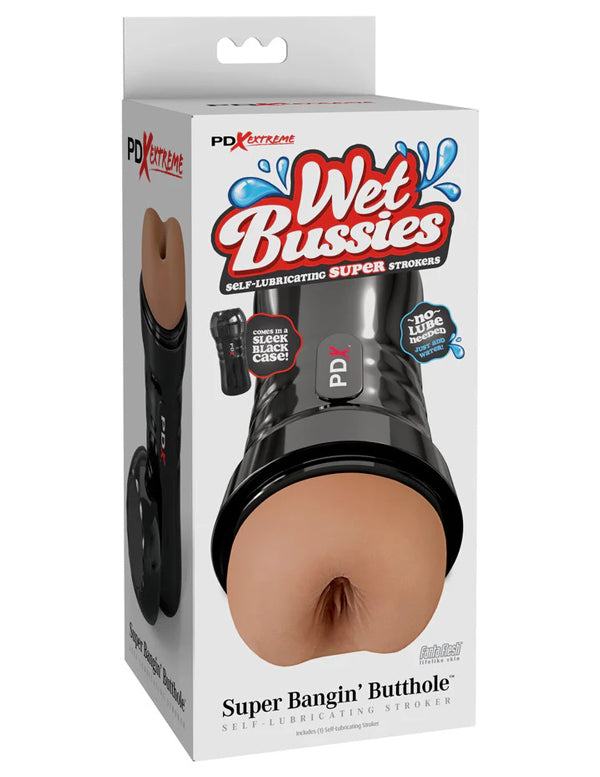 Pdx Wet Bussies Super Bangin Butt Anal Stroker Brown Strokers - Manual