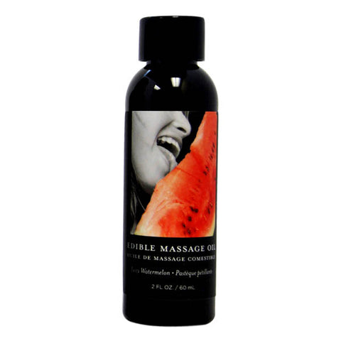 Edible Massage Oil Juicy Watermelon Flavored 59 ml Bottle Massage Oil