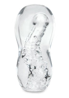 Zolo Gripz Wavy Clear – Squeezable Stroker > Sex Toys For Men > Masturbators > Manual