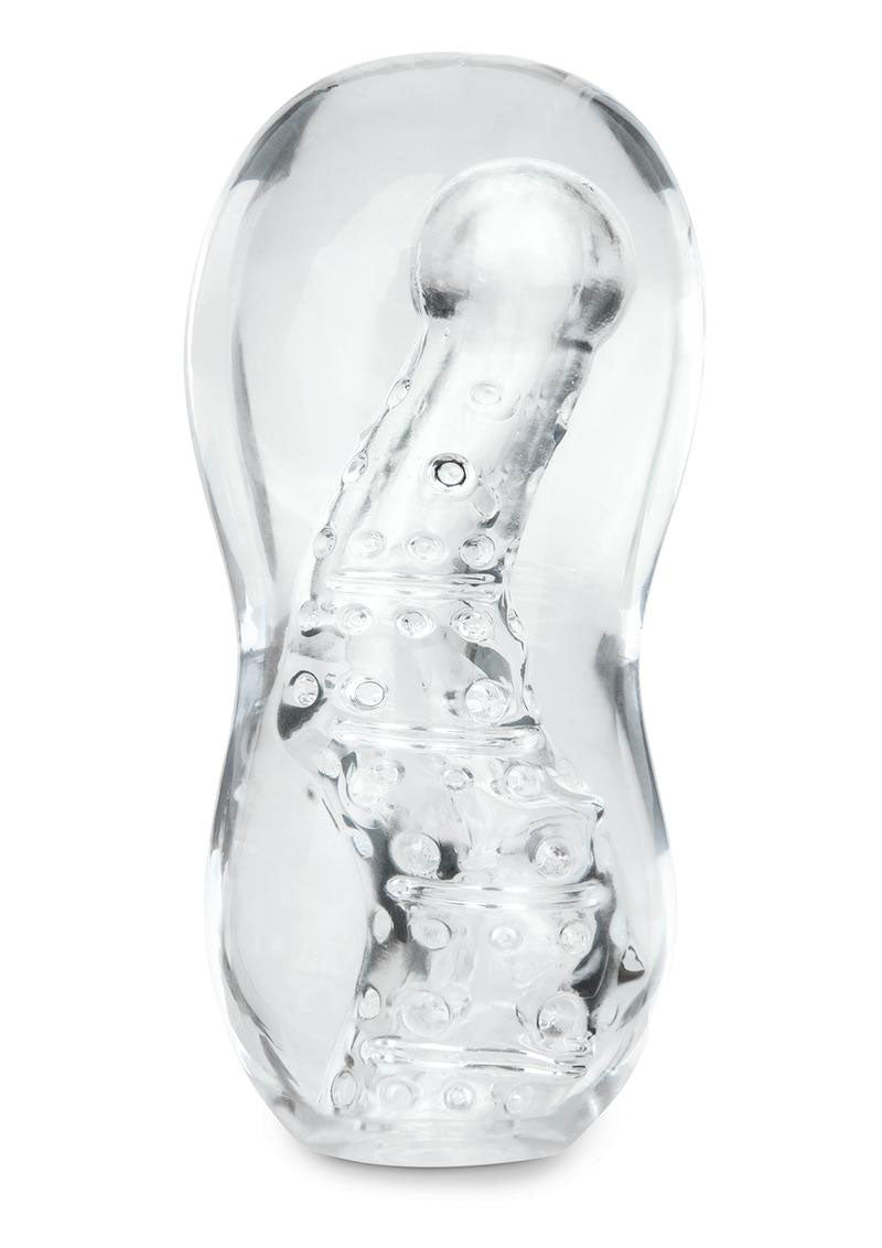 Zolo Gripz Wavy Clear – Squeezable Stroker > Sex Toys For Men > Masturbators > Manual