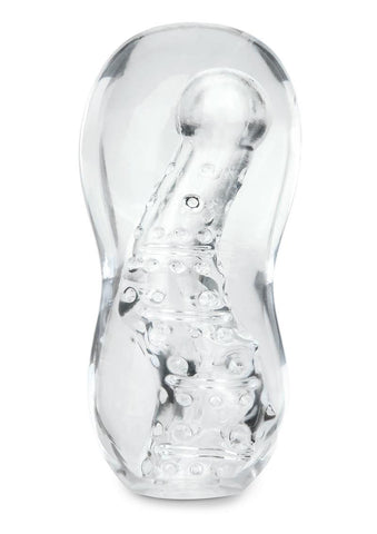 Zolo Gripz Wavy Clear – Squeezable Stroker > Sex Toys For Men > Masturbators > Manual