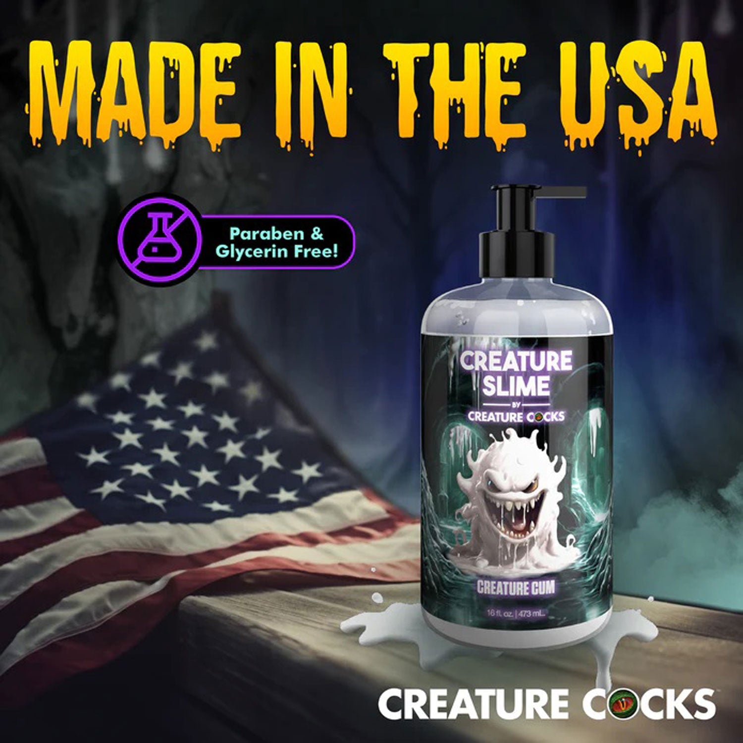 Creature Slime Lubricant by Creature Cocks 8 Ounce Bottle (473ml) Clear > Lube > Speciality Exempt