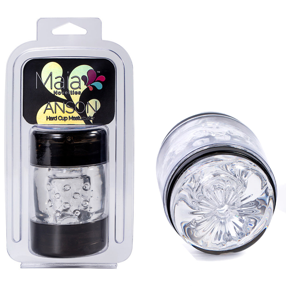 Maia ANSON Male Stroker 11cm Length 7cm Diameter Clear Strokers - Cup|Egg