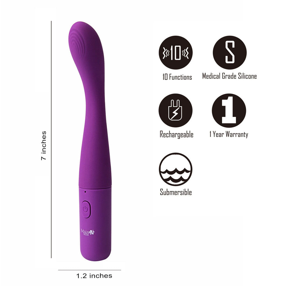 Maia Chelsi 17.8 Centimeter USB Rechargeable Vibrator Vibrators - G Spot