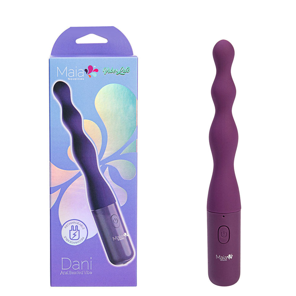 Maia Dani 17.8 Centimeter Beaded Vibrator > Anal Range > Anal Beads Main image