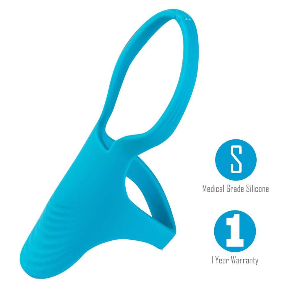 Maia Griffin Blue Silicone Cock Ring Secondary image
