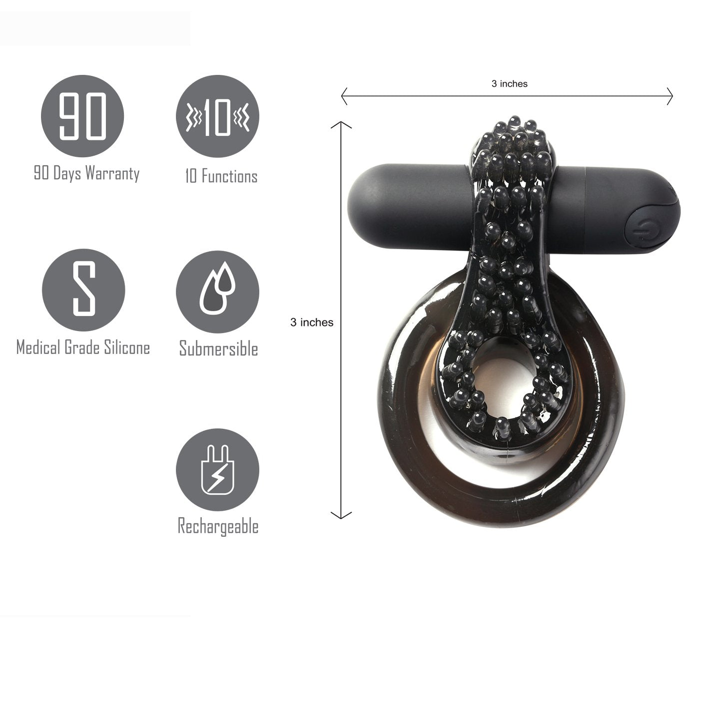 Maia Jagger Vibrating Cock and Ball Ring Secondary image