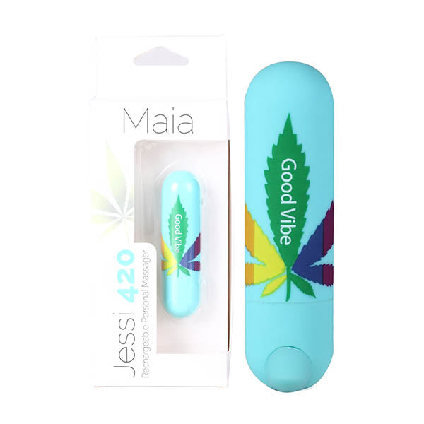 Maia Jessi 420 Teal 7.6 cm Bullet Vibrator > Vibrators > Mini Vibrators