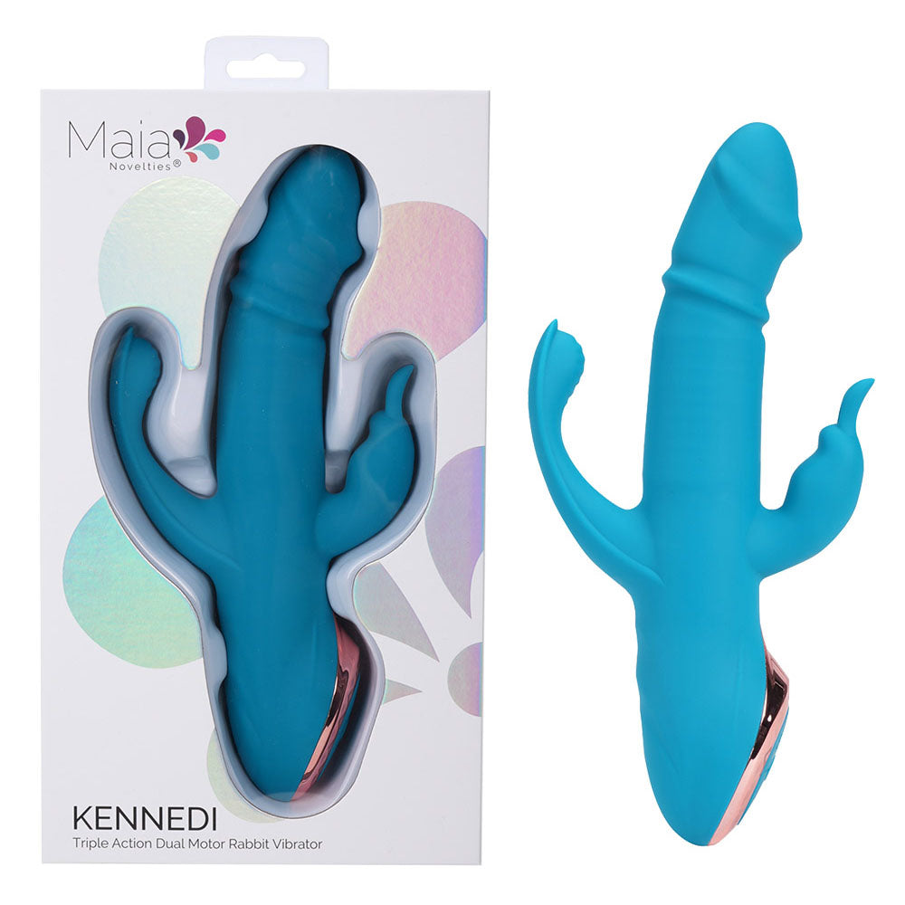 Maia Kennedi 23.5 Centimeter Triple Stimulating Vibrator > Vibrators > Ladies > Rabbit Multi
