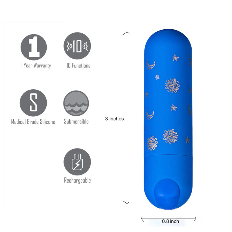 Maia Luna 7.6 Centimeter Bullet Vibrator – Slim Bullet Vibrator > Vibrators > Mini Vibrators