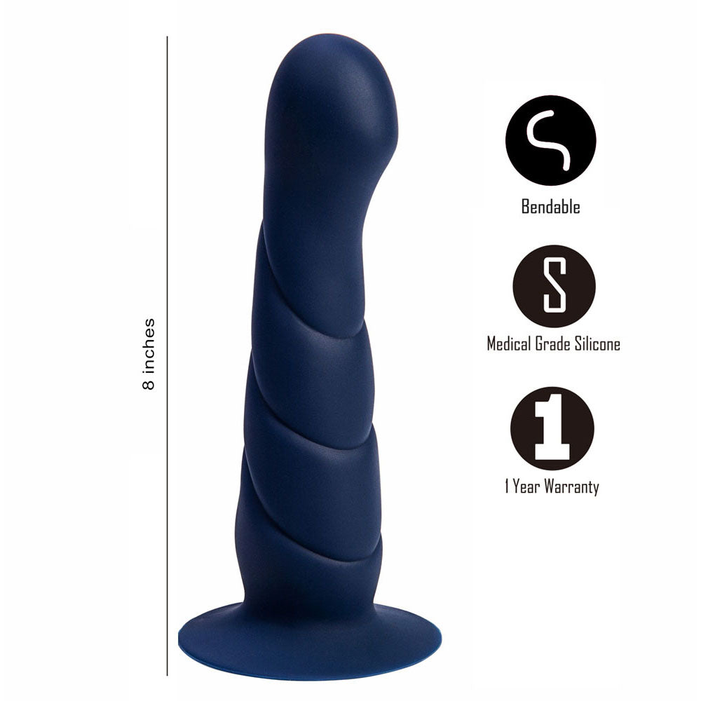 Maia Marin 7.5 Inch Flexible Dong Deep Blue > Dildos > Neutral Dildos