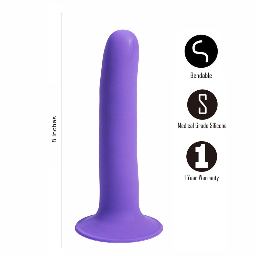 Maia Marin 7.5 Inch Flexible Dong Purple Dongs Neutral