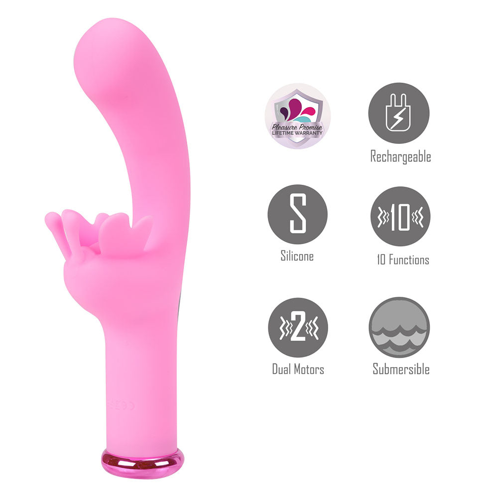 Maia Myla 15.9cm Silicone Butterfly Vibrator Submersible > Vibrators > Ladies > Rabbit
