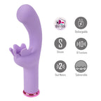 Maia Myla Lavender 15.9 cm Butterfly Vibrator > Vibrators > Ladies > Rabbit