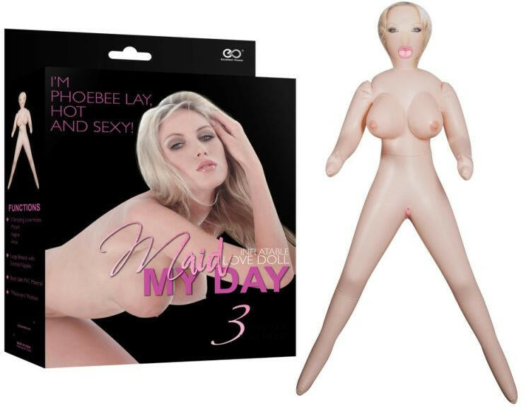 Maid My Day Doll Phoebee Lay Flesh Inflatable Love Doll 164cm Natural Color Dolls - Inflatable