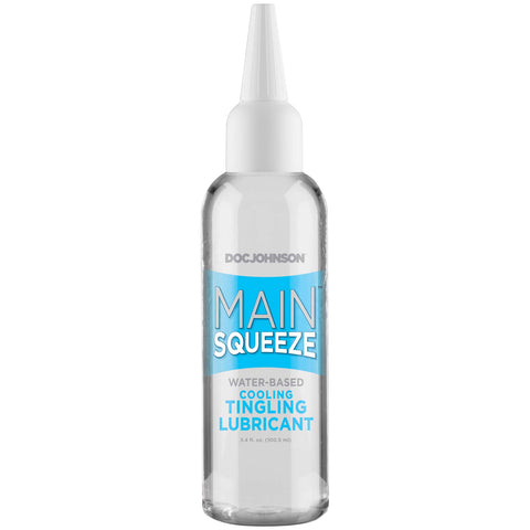 Main Squeeze Cooling Tingling Lubricant Water-Based 3.4 Fl Oz Water Based Lube