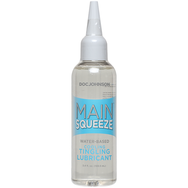 Main Squeeze Cooling Tingling Lubricant Water-Based 3.4 Fl Oz Water Based Lube