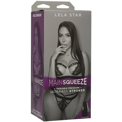 Main Squeeze Lela Star ULTRASKYN Stroker Pussy Handheld Textured Pocket Pussy > Sex Toys For Men > Masturbators > Pornstar Main image