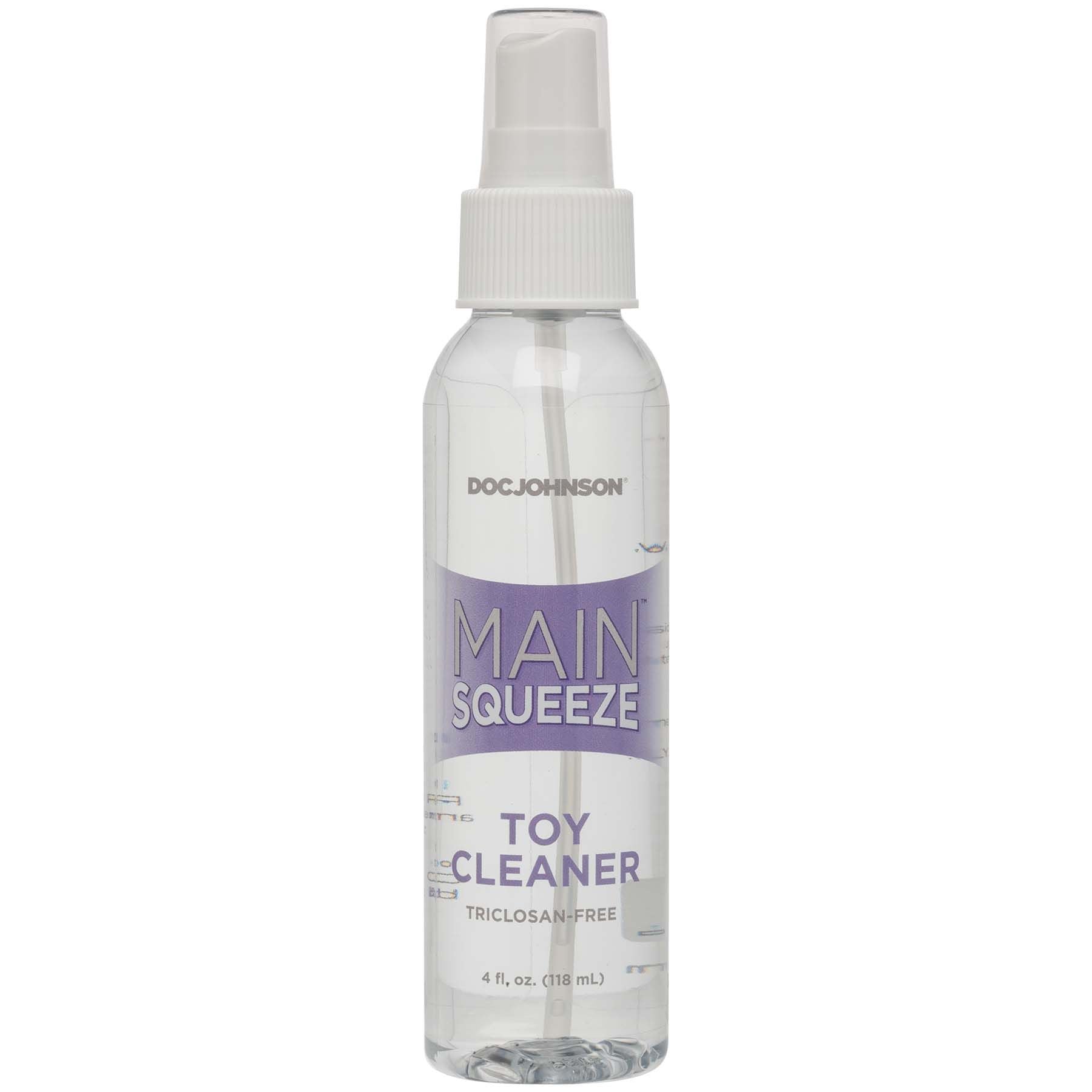Doc Johnson Main Squeeze Toy Cleaner Spray (4 Fl Oz) – Safe Vegan Formula Toy Cleaner > Essentials > Toy Cleaners Main image