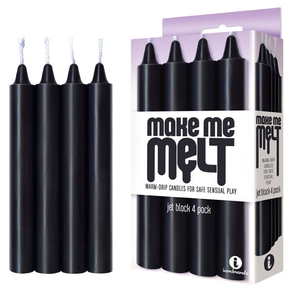 Make Me Melt Drip Candles Jet Drip Candles 4 Pack > Candles > Drip Main image