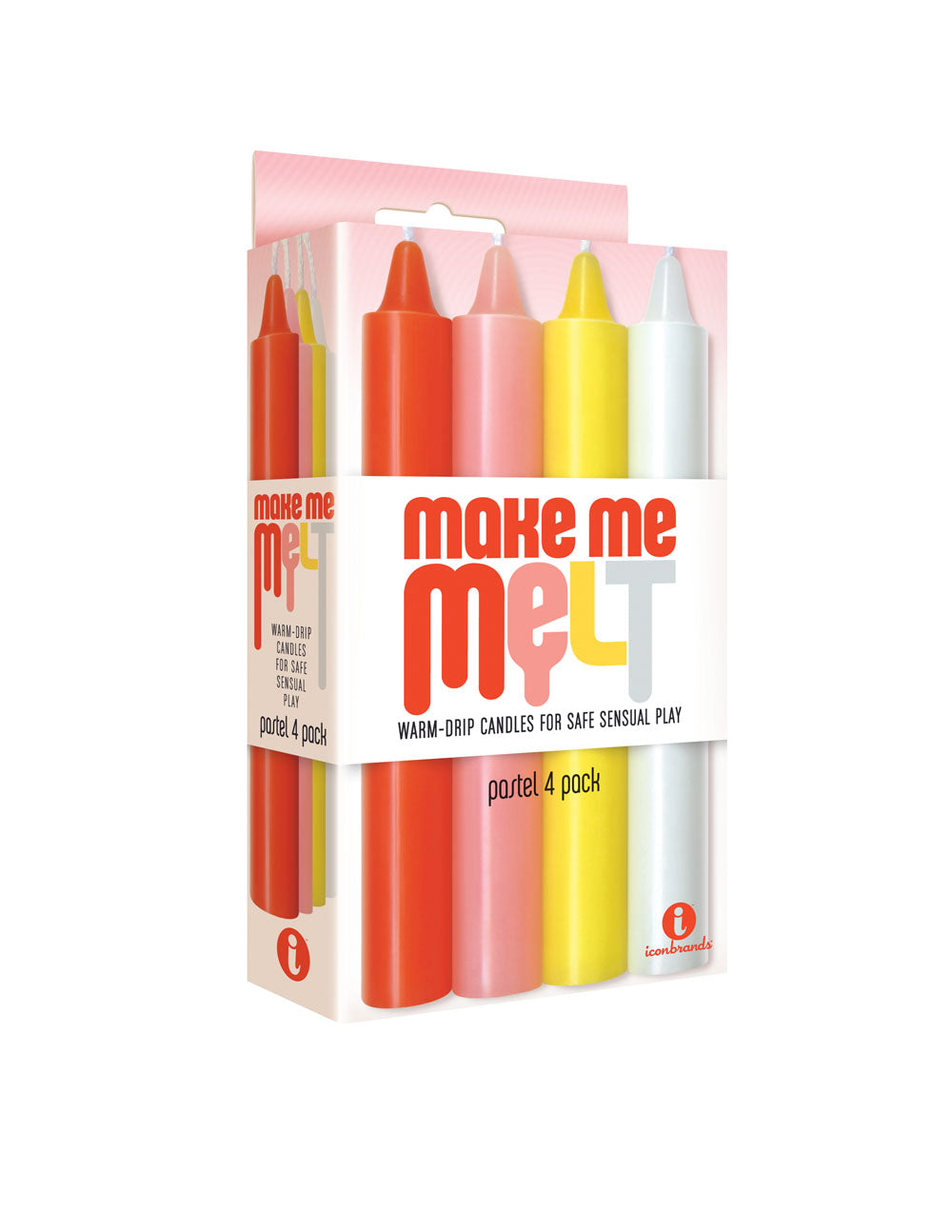 Make Me Melt Drip Candles Pastel Drip Candles 4 Pack Secondary image