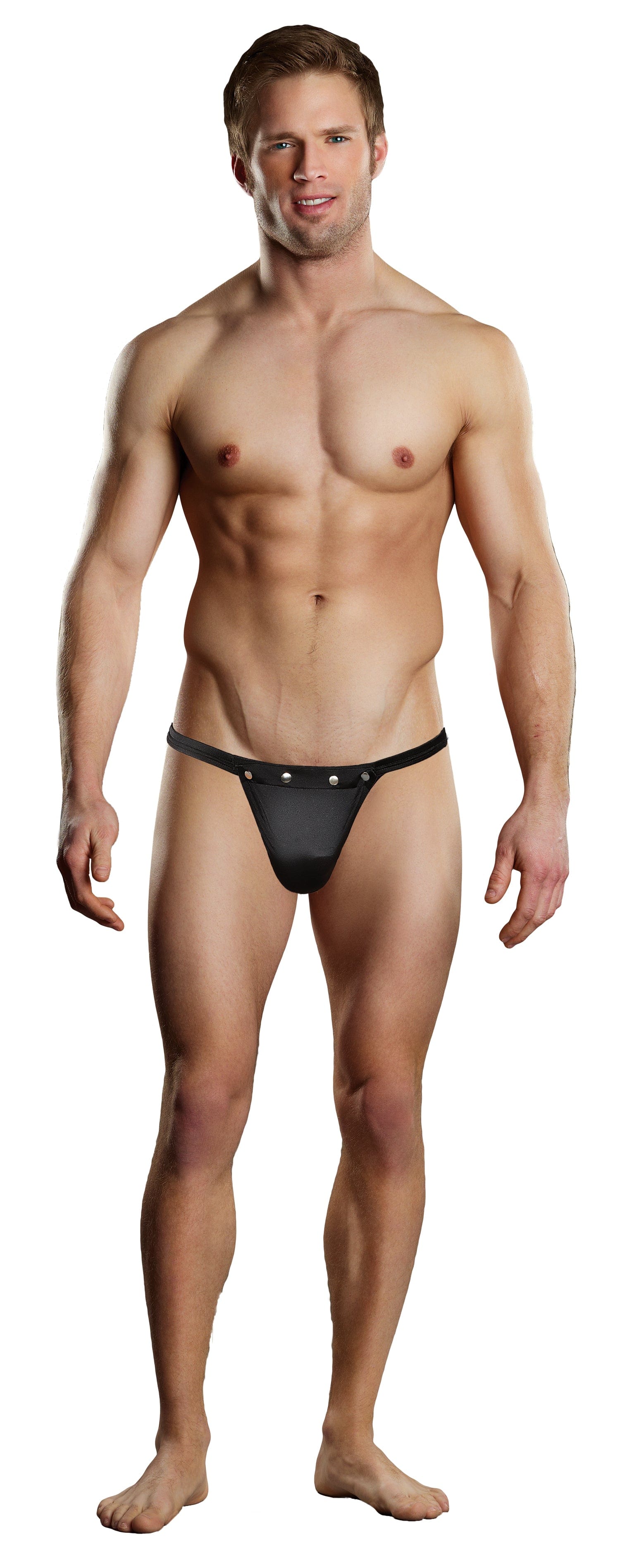 Male Power Rip Off Thong for Men in Stretchy Spandex Black Small Medium Mens Thongs