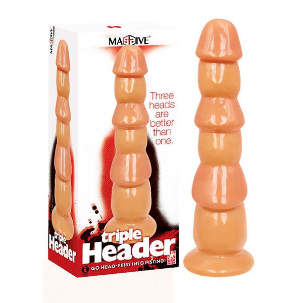 Massive Triple Header Flesh – Large Silicone Dildo > Dildos > Oversized Toys