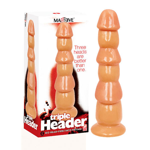 Massive Triple Header Flesh – Large Silicone Dildo Default Title Dongs Other