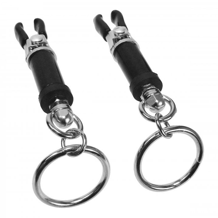 Master Series Bondage Ring Barrel Nipple Clamps – Adjustable Nipple Clamps > Sex Toys > Nipple Clamps
