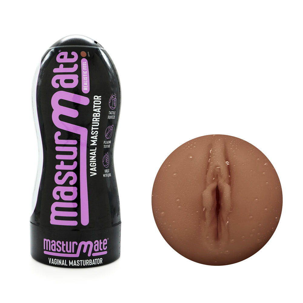 Masturmate Mocha Realistic Male Masturbator – Vaginal Stroker with Ergonomic Design > Sex Toys For Men > Masturbators > Manual