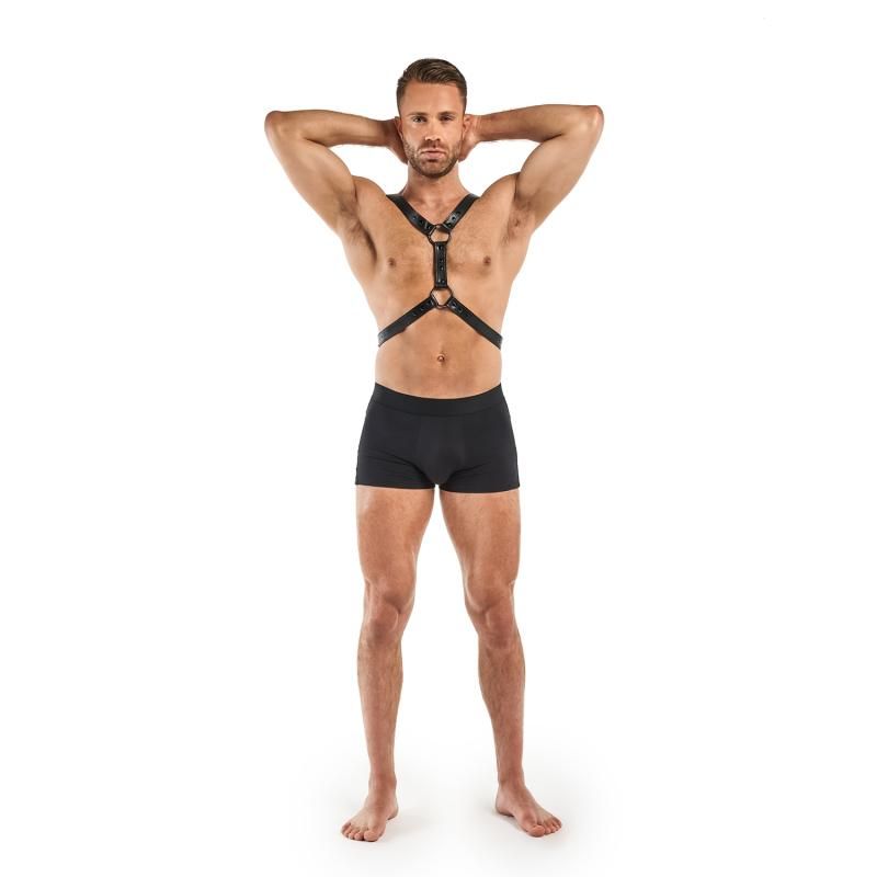 Max Bondage Harness Black Adjustable Size 26 to 50 cm > Clothes > Mens Harnesses
