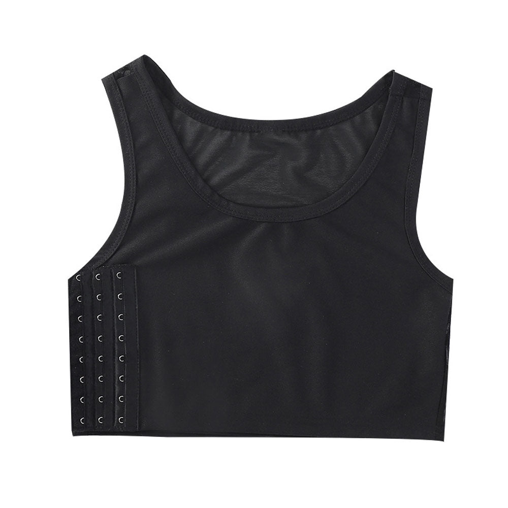 Gender Fluid Chest Compression Binder Black Large Size 32-36 Compression Binders