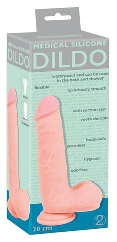 Medical Silicone 8 Inch Dildo Flesh With Realistic Design Dongs Realistic