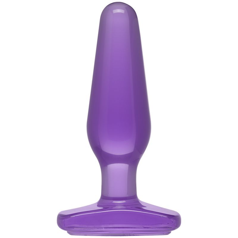 Medium Butt Plug Purple 5 Inch Crystal Jellies Toy > Anal Range > Butt Plugs