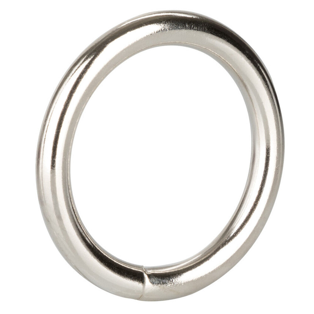 CalExotics Silver Ring Medium 1.5 Inch Universal Metal Ring Strong and Durable COCK RINGS METAL