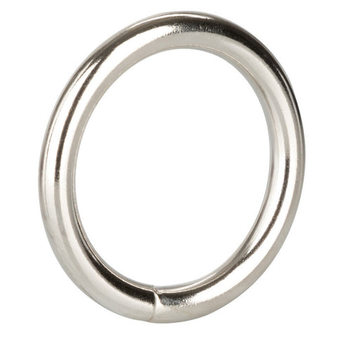 CalExotics Silver Ring Medium 1.5 Inch Universal Metal Ring Strong and Durable COCK RINGS METAL