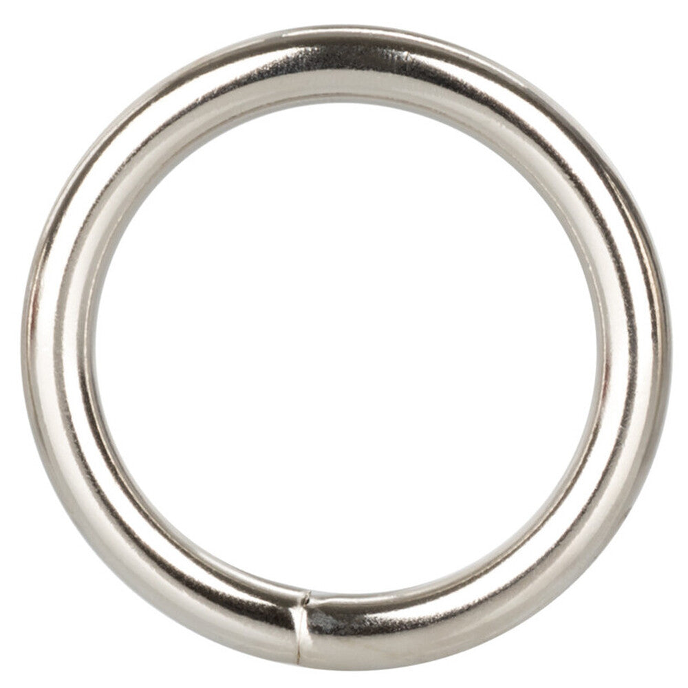 CalExotics Silver Ring Medium 1.5 Inch Universal Metal Ring Strong and Durable COCK RINGS METAL