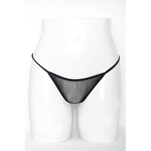 Mesh Net G-String in Black Size Small Panties