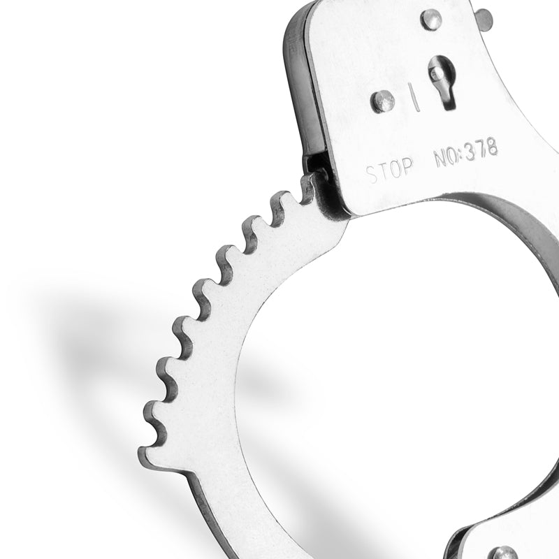 Metal Cuffs Silver Bondage Accessories Secondary image