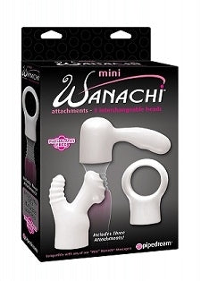 Mini Wanachi Head Attachments Set of 3 Smooth Vinyl Interchangeable Heads White Couples Toys