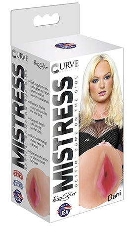 Mistress Dani Pussy Stroker Soft Nubbed and Ribbed Realistic Flesh Tone Sleeve with Non-Slip Grip Made in USA Strokers - Celebrity